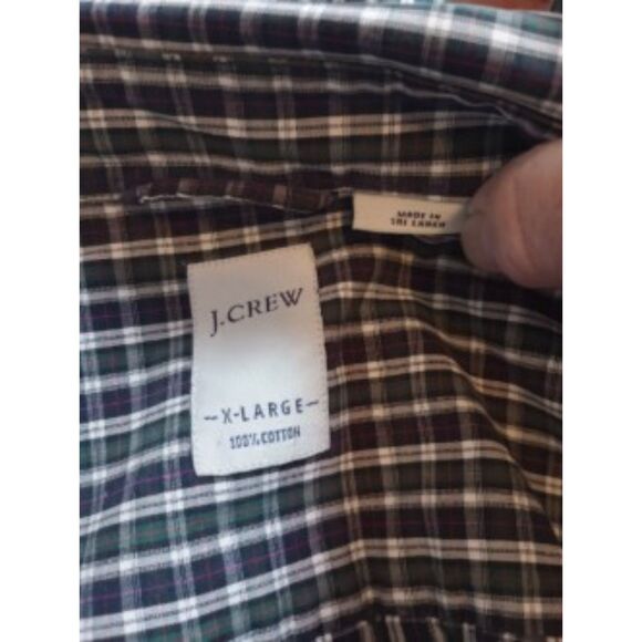 J.Crew Men's Size XLarge Button Down Plaid Shirt - Picture 5 of 6